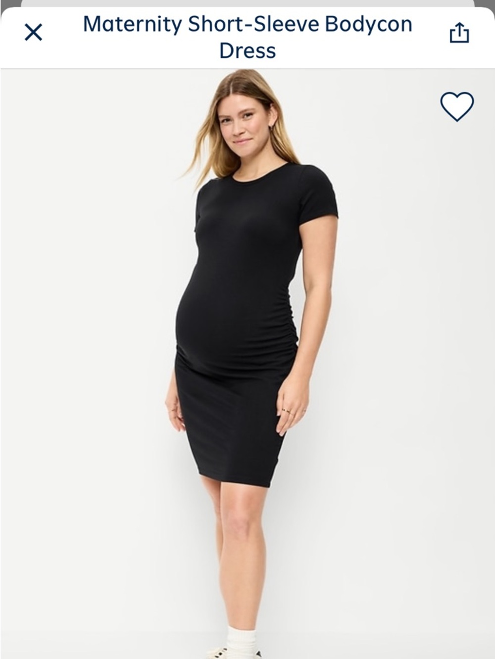Old Navy Black Short Sleeve T-Shirt Dress